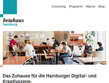Tablet Screenshot of hamburg.betahaus.de